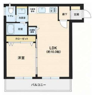 【間取り】 | コーポ滝島 | 間取りです。