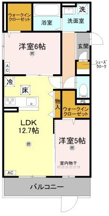 La Maison大手町Ⅰの間取り