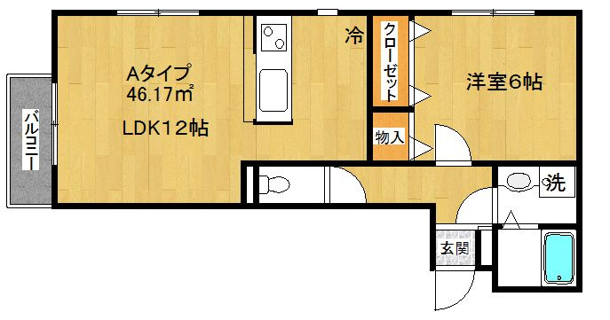 シェモア東砂の間取り
