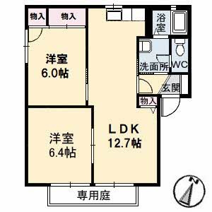 フレグランス・プラザ　Ｂ棟 の間取り