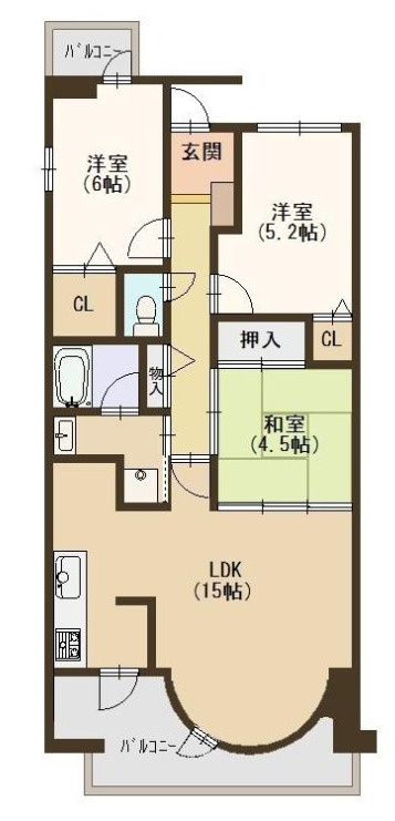 グランコート友井の間取り