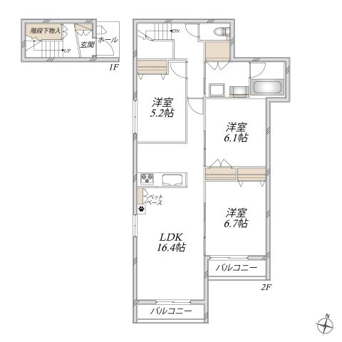 ジョルノ栄町の間取り
