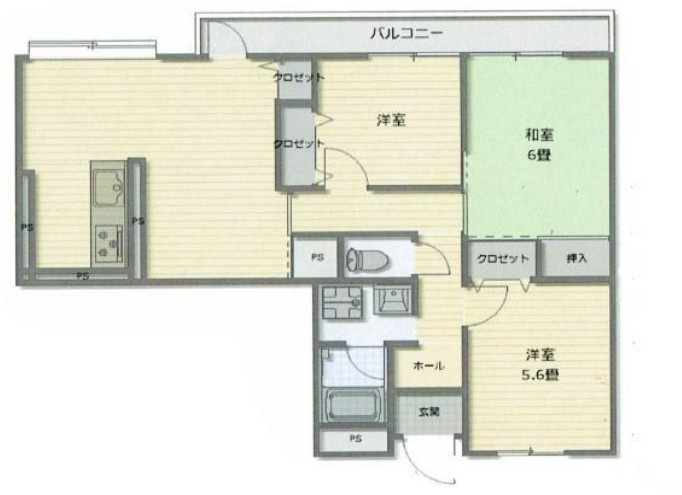 ジュネス高井田の間取り