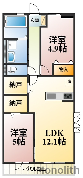 ハイムメゾンウエノシバの間取り