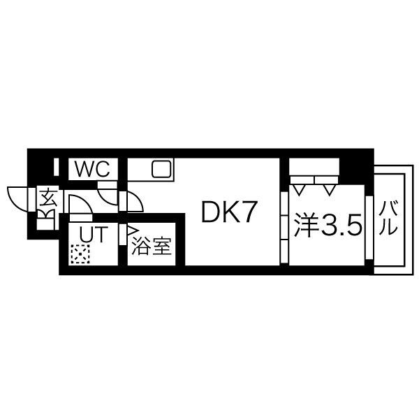 メルベージュ姫島の間取り