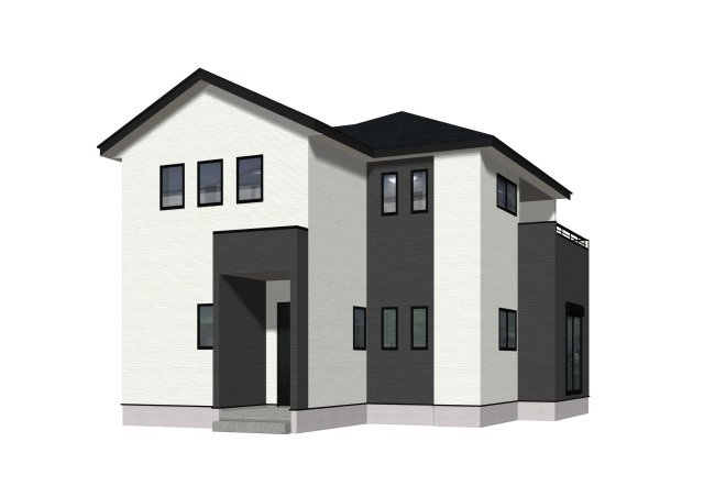 北区明徳町新築建売の外観パース