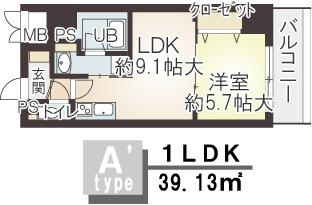 インテリジェンス御堂の間取り