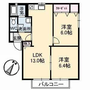 フレグランス・プラザ　Ｂ棟 の間取り