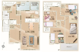 【間取り】 | 名古屋市南区六条町4丁目16【仲介手数料無料】新築一戸建て　1号棟