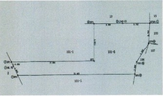 緑区有松三丁山　売地　B区画の土地図|区画図　※図面と現況が異なる場合は現況優先といたします。