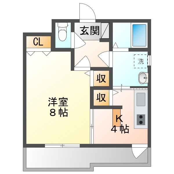 ラフィーネ大供の間取り