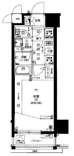 ハーモニーレジデンス錦糸町＃001の間取り|間取りです。
