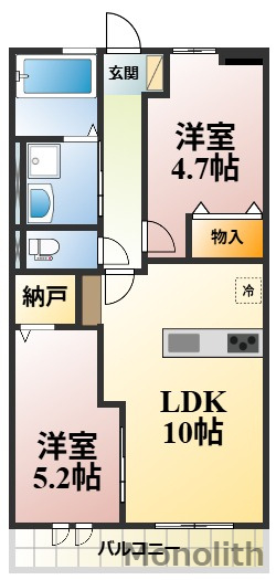 ハイムメゾンウエノシバの間取り