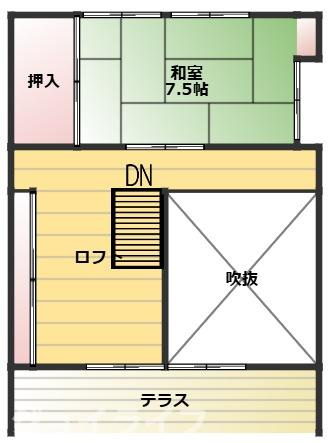 苗木ハイランド　N様別荘の間取り|2階