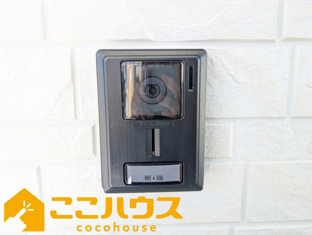 宜野湾市上原1丁目227番　ハートフルタウン　新築戸建て　全4棟　A号棟のセキュリティ|録画機能付きTVインターホン
