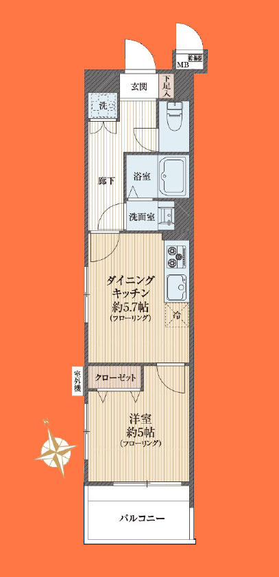 コスモ千駄木の間取り