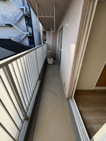 庚午グリーンハイムのバルコニー