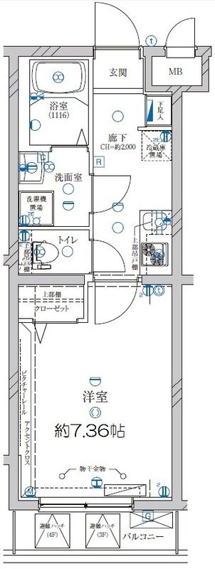 ディアレイシャス成増の間取り|間取りです。