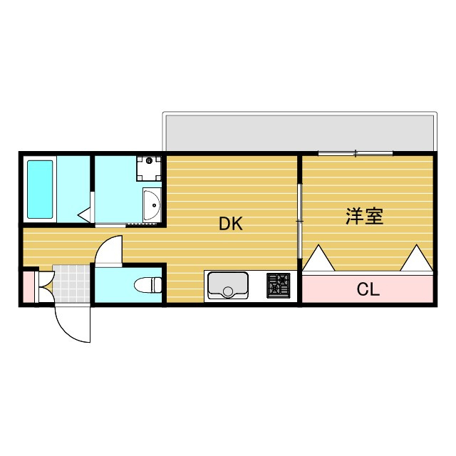 ローズコーポ新大阪第2の間取り