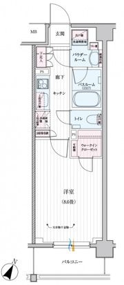 【間取り】 | デュオステージ品川西大井