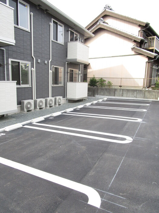 ほくと館の駐車場