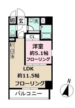 ミリアビタＮｏ．３３の間取り