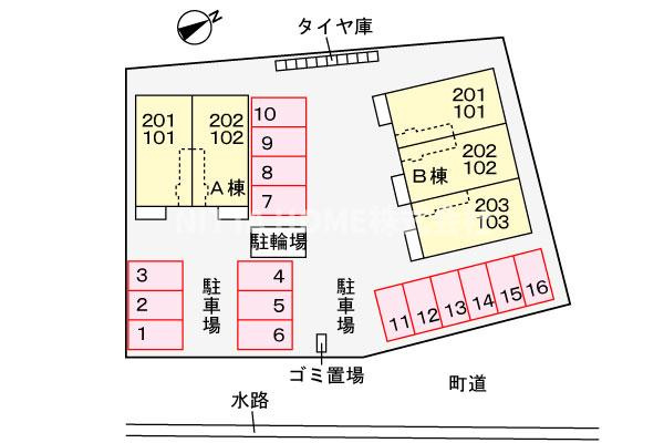 フラン　ジェルメＢの区画図