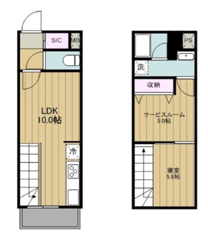 パークキューブ大森山王の間取り|間取り