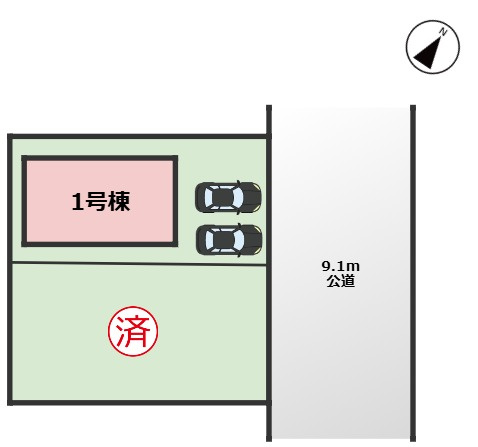 GRAFARE天白区平針南3期｜名古屋市の戸建ならホームアップの区画図