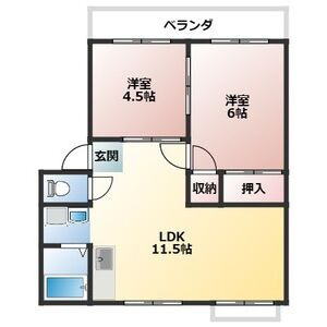 アーバン石田の間取り
