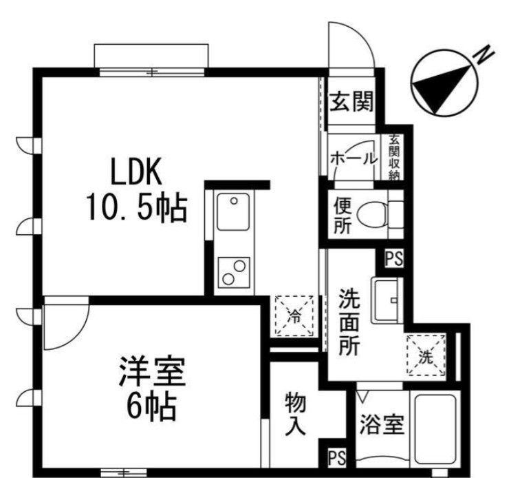 船橋市前原東３丁目のアパートの間取り