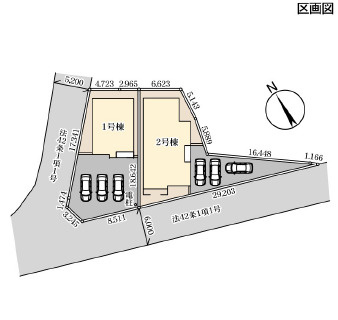 古河市上辺見第11　新築戸建　1号棟の区画図|敷地広々、地盤調査済みで安心。駐車や生活動線も快適です。
