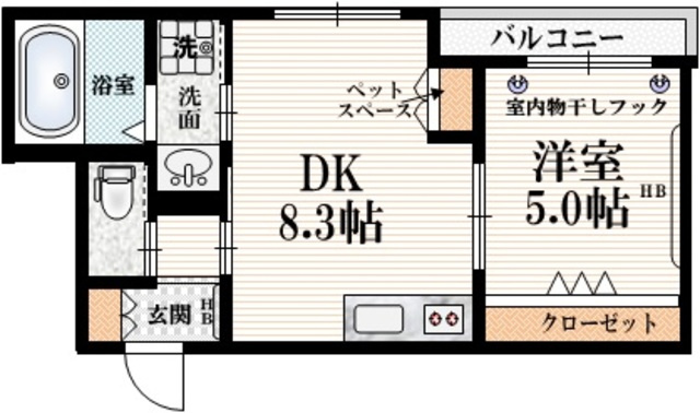 ラ　ミア　カーサ　下北沢の間取り