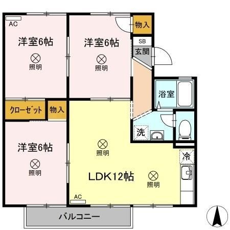 エトワール津島　A棟の間取り