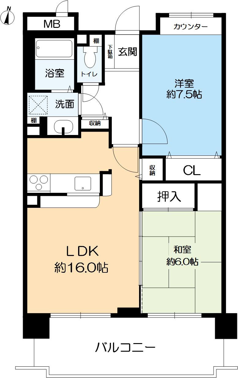 メゾン本山中町の間取り