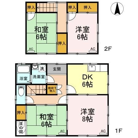 三門荘舩橋　Ⅰ棟　Ⅰ棟-1 1-の間取り