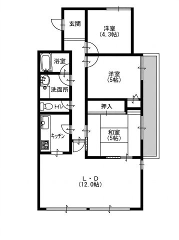 レジェンダリー小松の間取り