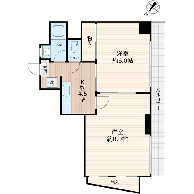 高峰コーポⅡの間取り