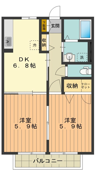 【間取り】 | ビューフラット