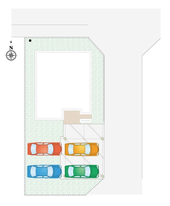 [新築住宅] 深谷市黒田 全4区画の区画図
