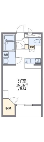 レオパレスコスモスカイの間取り