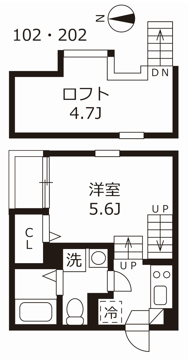 ハーモニーテラス志賀町Ⅲの間取り