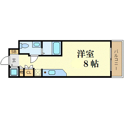 エスリード御堂筋梅田の間取り