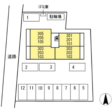 プリエールsayaの区画図