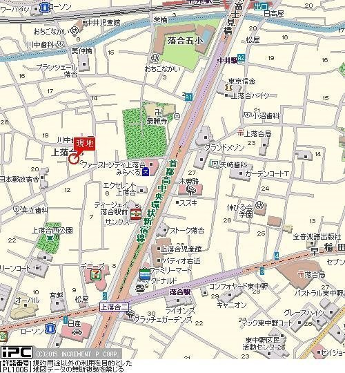 スカイコート新宿落合第５の地図