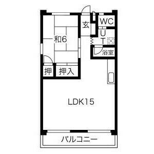 マンションフラワーの間取り