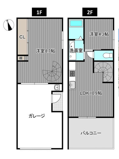 【間取り】 | 門真市舟田町ガレージハウス