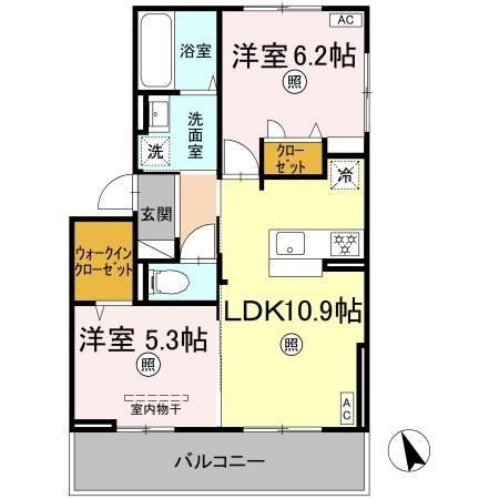 Ｔｉａｒｅ　Ｍａｎｂａｉの間取り