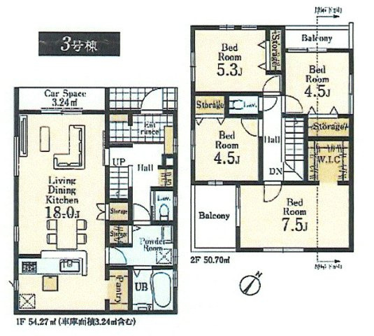 羽村市小作台5丁目　新築戸建全5棟