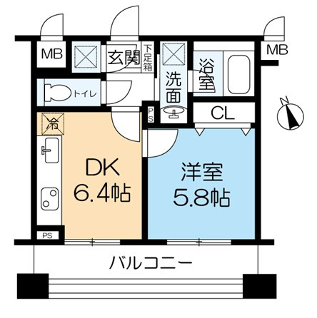 西宮アネックスの間取り
